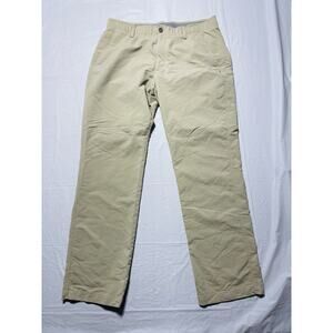 Under Armour Mens 36x32 Khaki Golf Pants Stretch Performance Beige